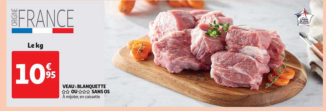 veau : blanquettes ou sans os