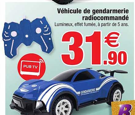 véhicule de gendarmerie radiocommandé