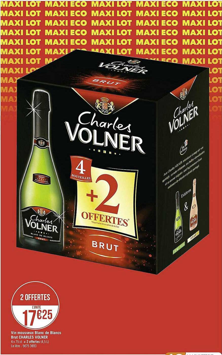 vin mousseux blanc de blancs brut charles volner