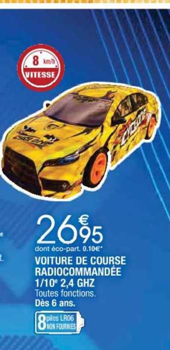 voiture de course radiocommandé 1-10e 2,4 ghz