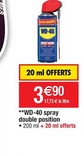 wd-40 spray double position