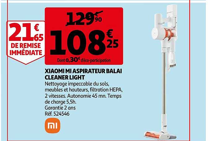 xiaomi mi aspirateur balai cleaner light