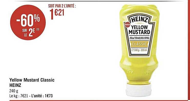 yellow mustard classic heinz