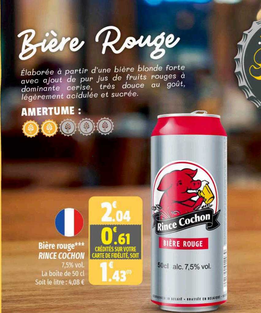 bière rouge rince cochon