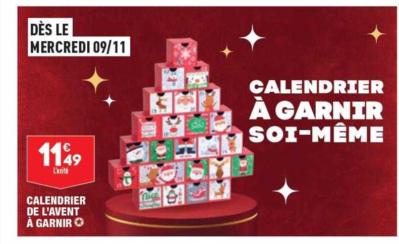 calendrier de l'avent à garnir