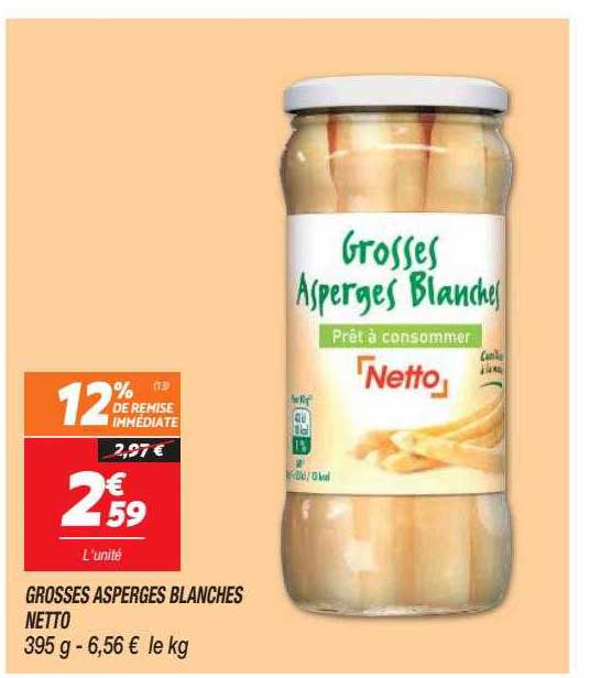 grosses asperges blanches netto