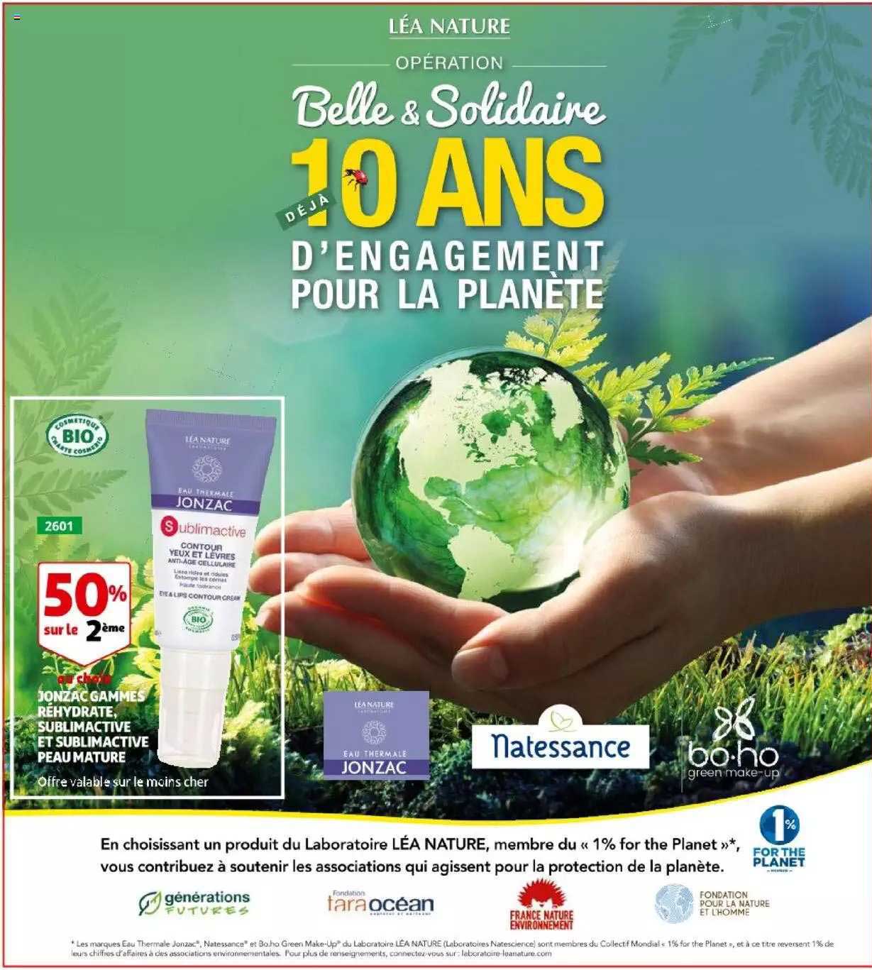 jonzac gammes réhydrate, sublimactive et sublimactive peau mature