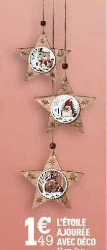 l'étoile ajourée avec déco