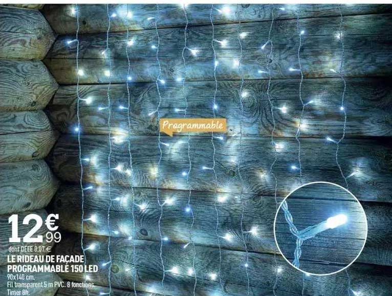 Le Rideau De Façade Programmable 150 Led