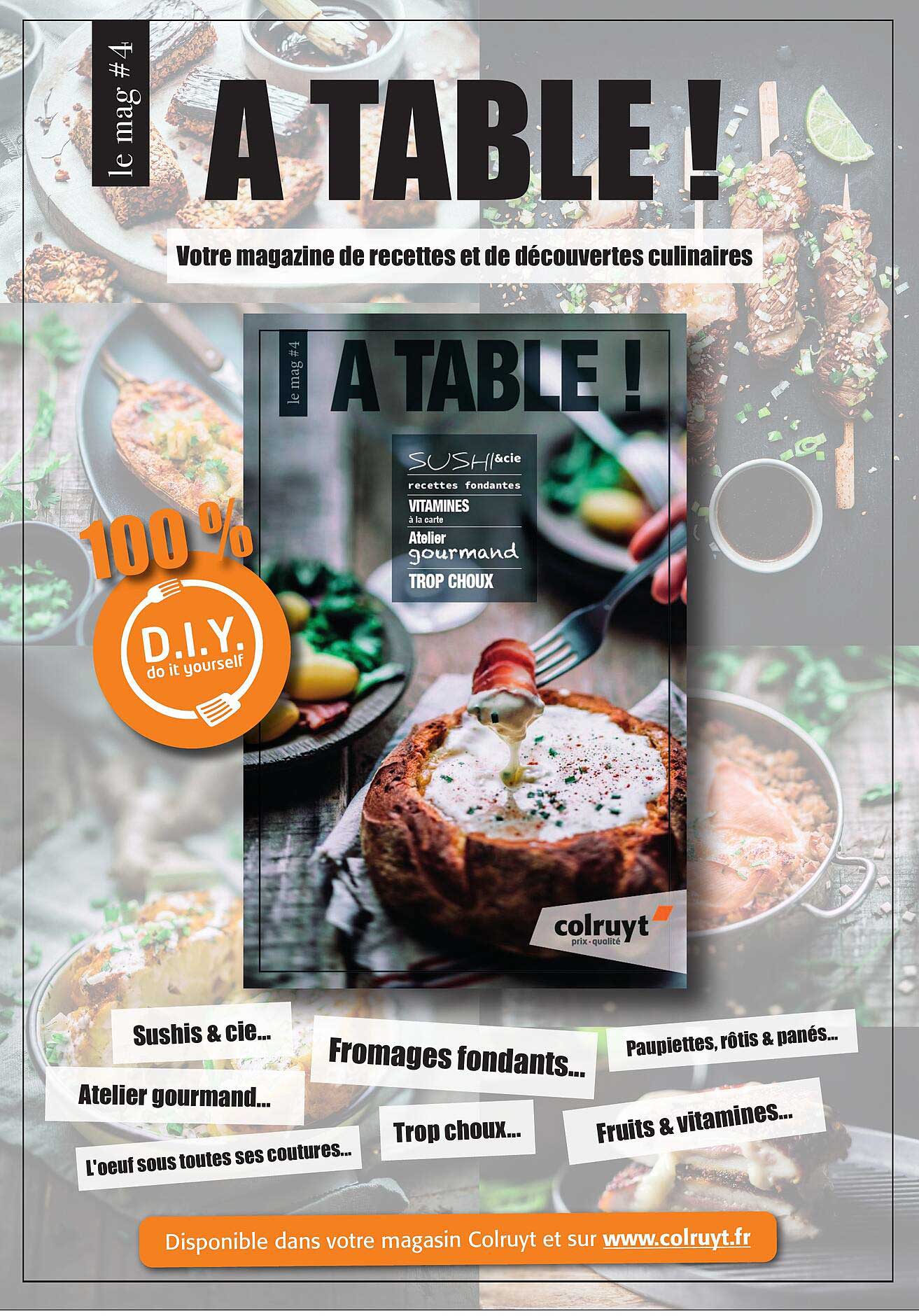 magazine de recette et de découvertes culinaires à table!