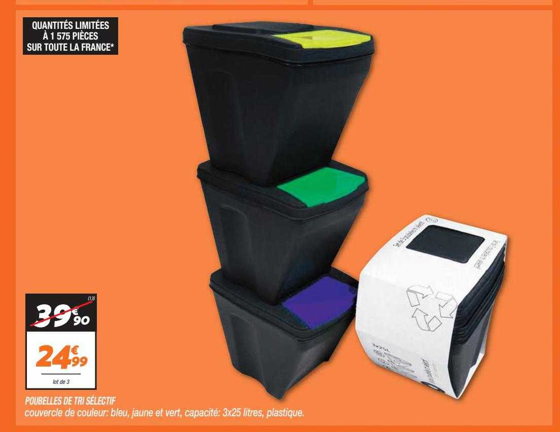 poubelles de tri sélectif