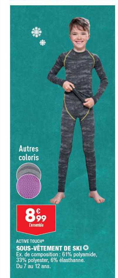 sous-vêtement de ski active touch