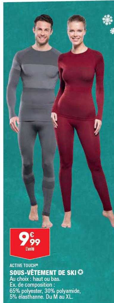 sous-vêtement de ski active touch