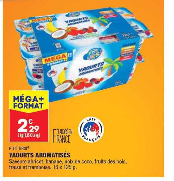 Yaourts Aromatisés P'tit Ursi