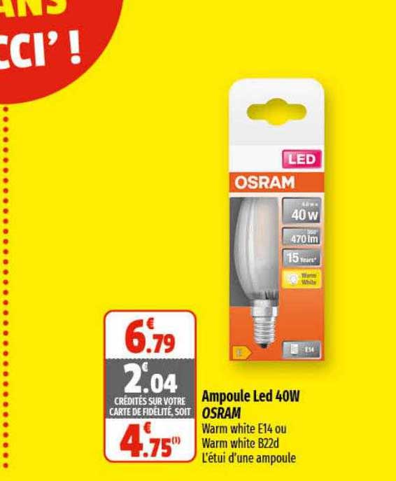 ampoule led 40w osram