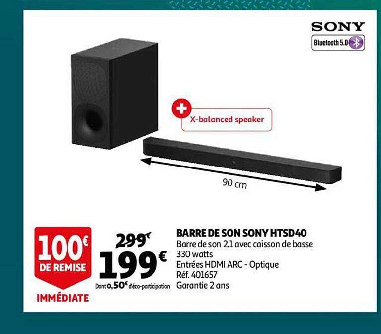 Barre De Son Sony Htsd-40