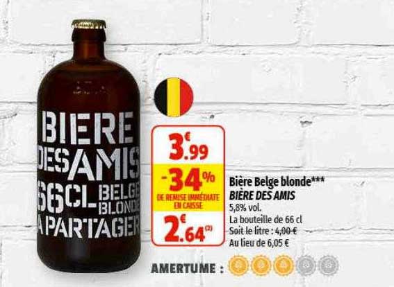 bière belge blonde bière des amis