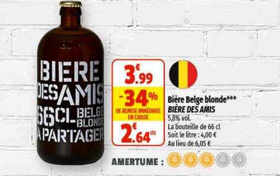 bière belge blonde bière des amis