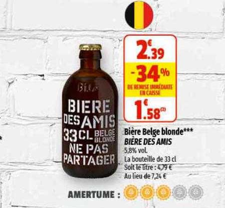 bière belge blonde bière des amis
