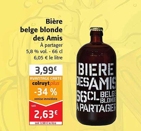 bière belge blonde des amis