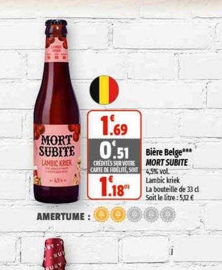 bière belge mort subite