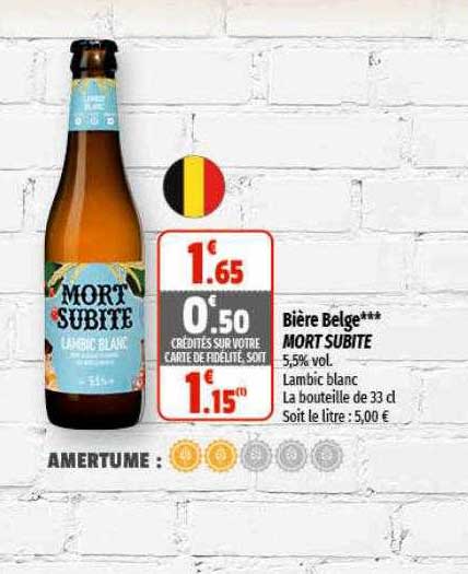 bière belge mort subite