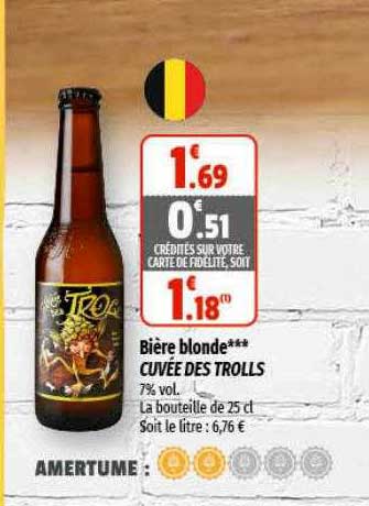bière blonde cuvée des trolls
