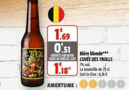 bière blonde cuvée des trolls