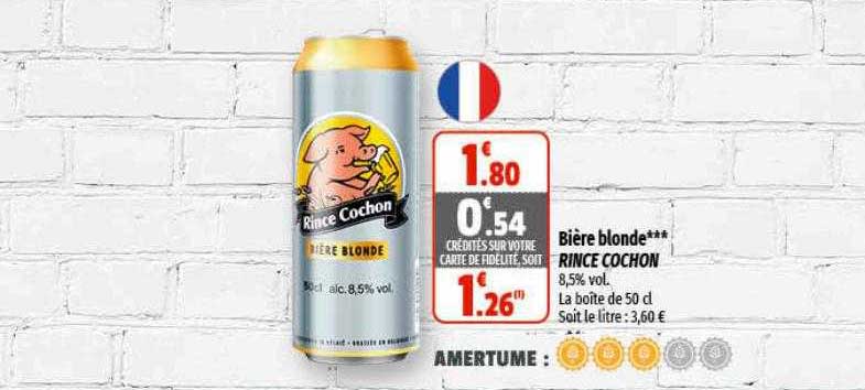 bière blonde rince cochon