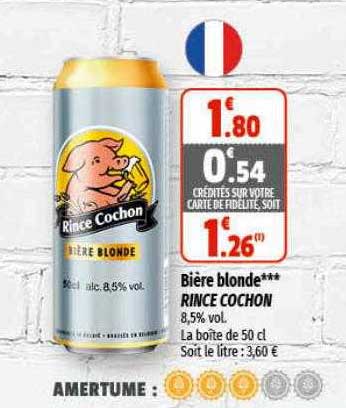 bière blonde rince cochon