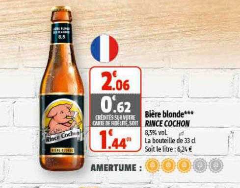 bière blonde rince cochon