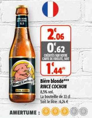 bière blonde rince cochon