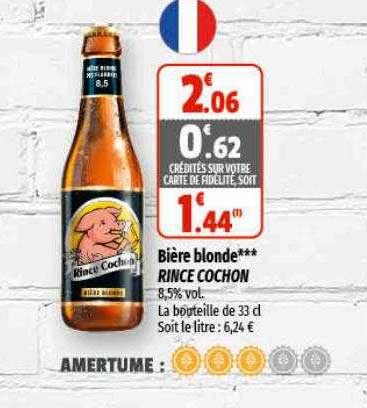 bière blonde rince cochon