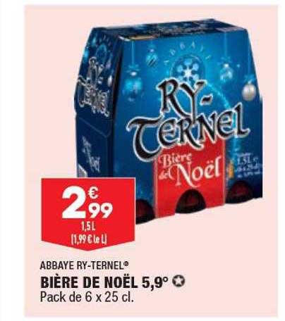 bière de noël 5,9° abbaye ry-ternel
