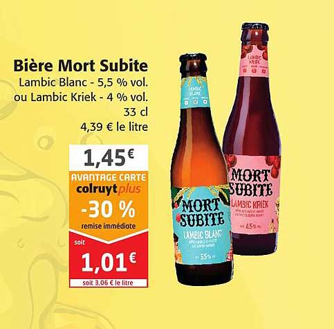 bière mort subite