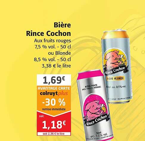 bière rince cochon