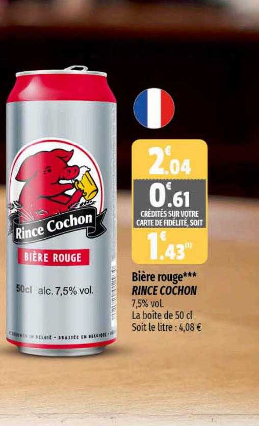 bière rouge rince cochon