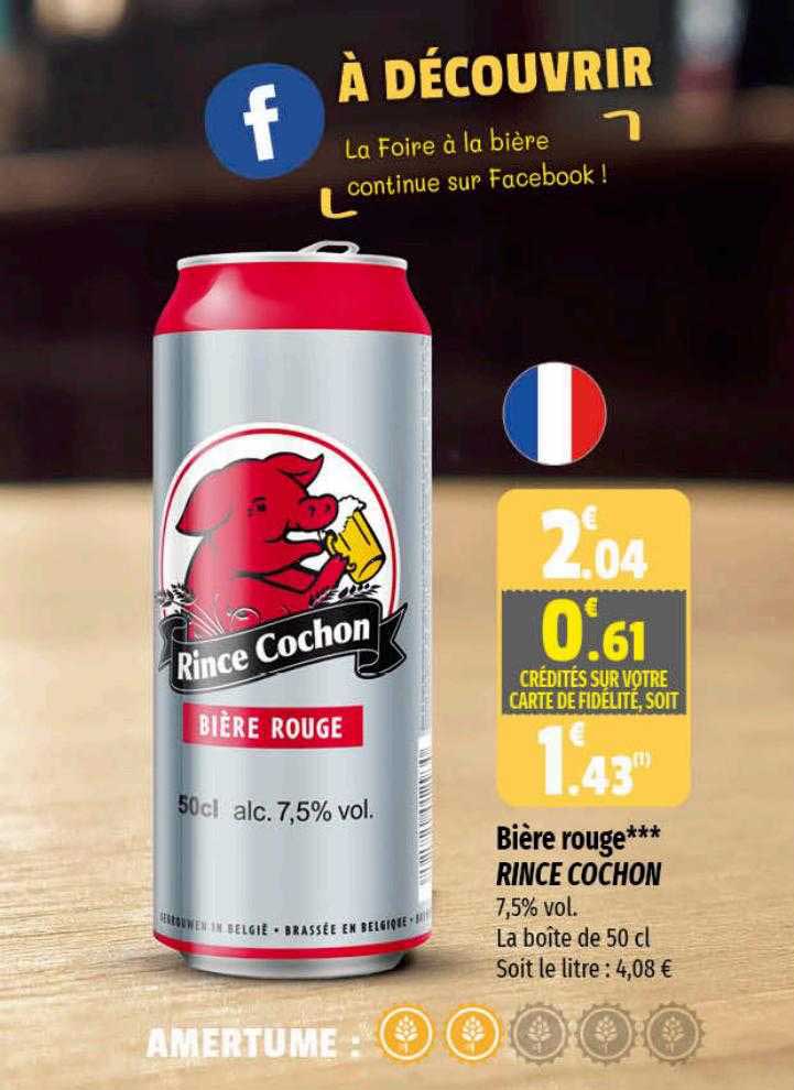 bière rouge rince cochon