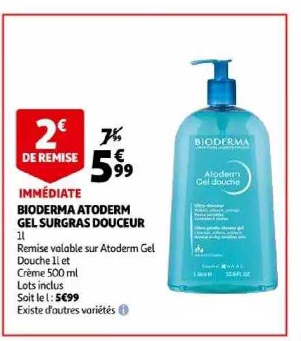 bioderma atoderm gel surgras douceur