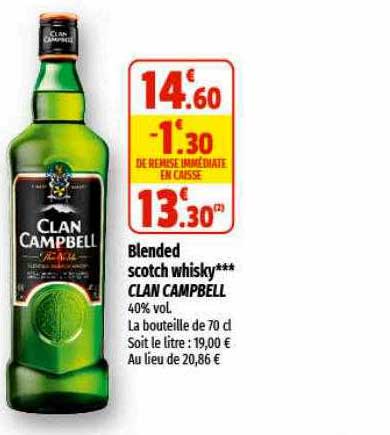 blended scotch whisky clan campbell