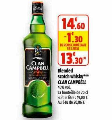 blended scotch whisky clan campbell