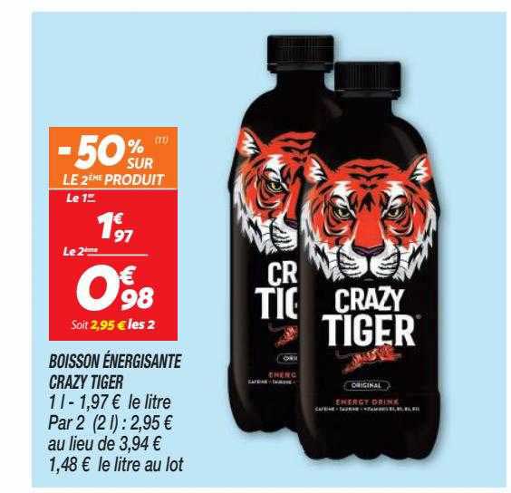 Boisson énergisante Crazy Tiger