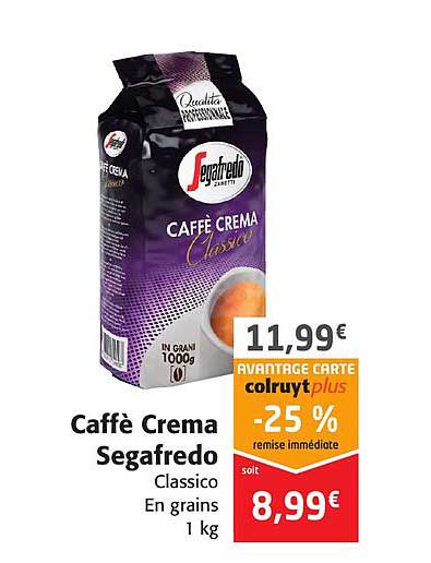 caffè crema segafredo