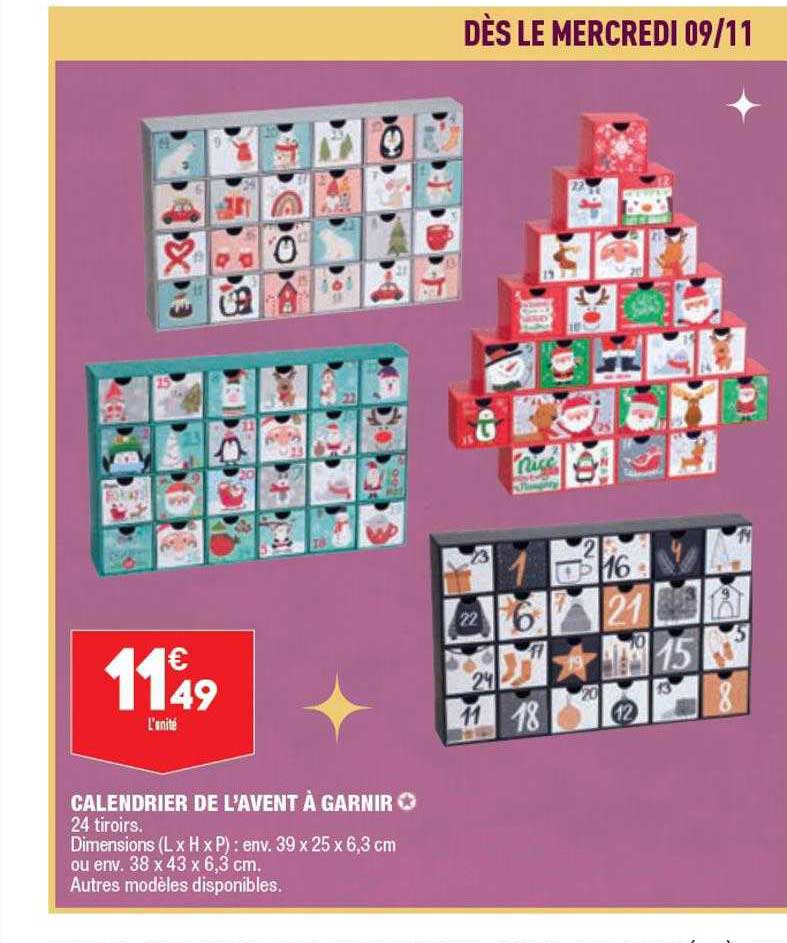 Calendrier De L'avent à Garnir