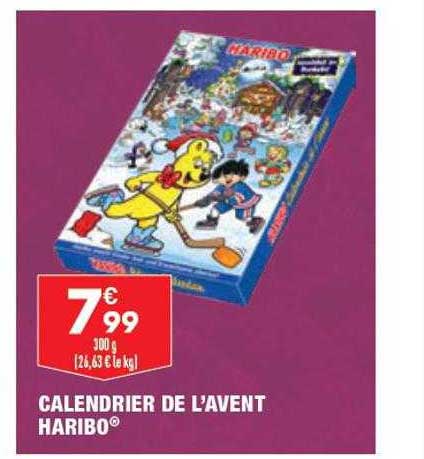 calendrier de l'avent haribo