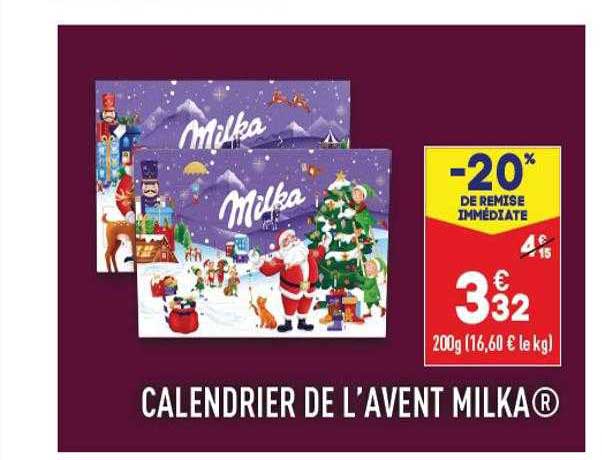 calendrier de l'avent milka