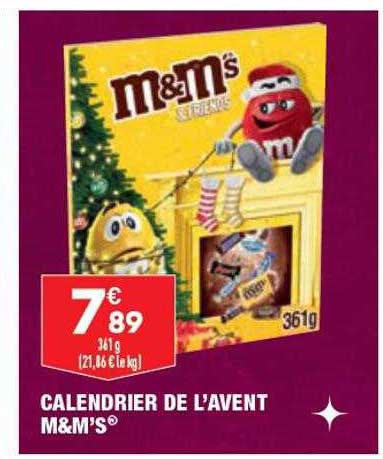 calendrier de l'avent m&m's