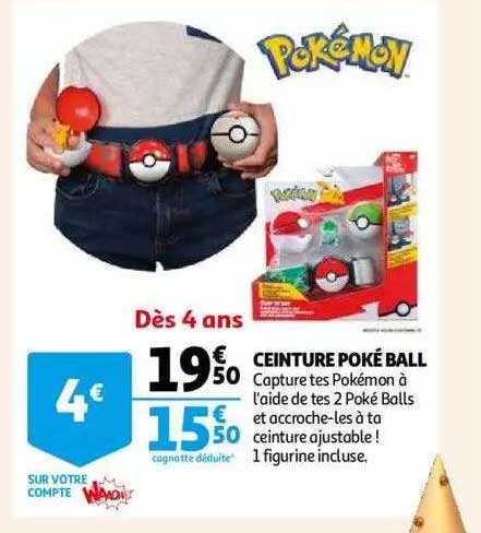 ceinture poké ball pokémon