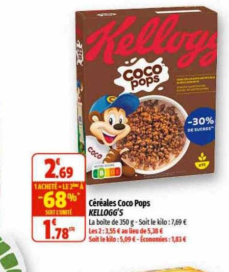 Céréales Coco Pops Kellogg's