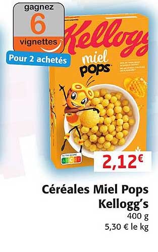 céréales miel pops kellogg's
